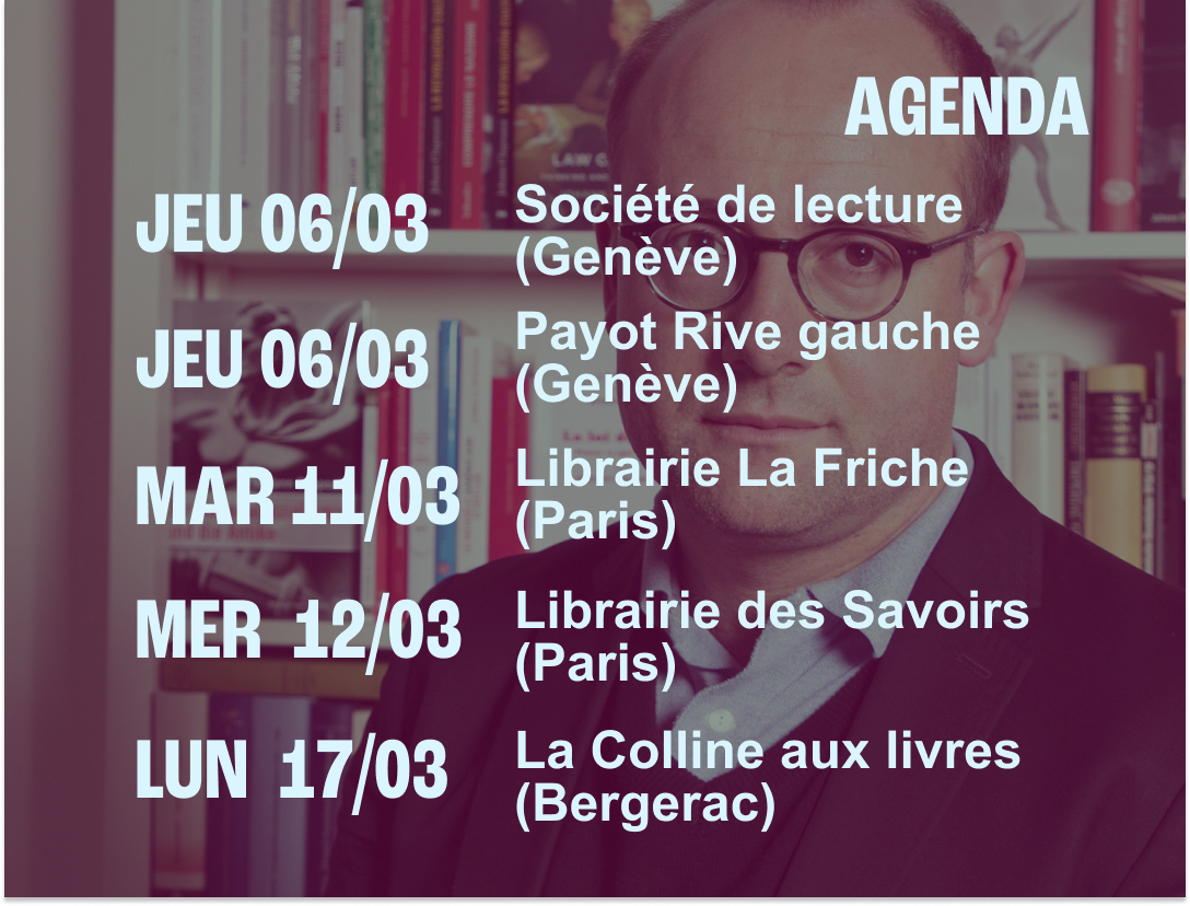 Agenda de la tournée de Johann Chapoutot